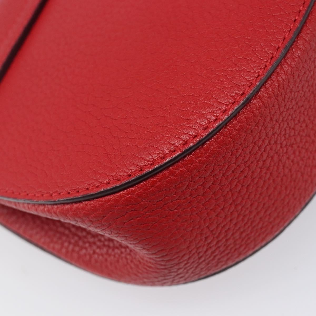 Chloe Drew Leather Red Leather Crossbody Bag Bag (Pre-Owned)