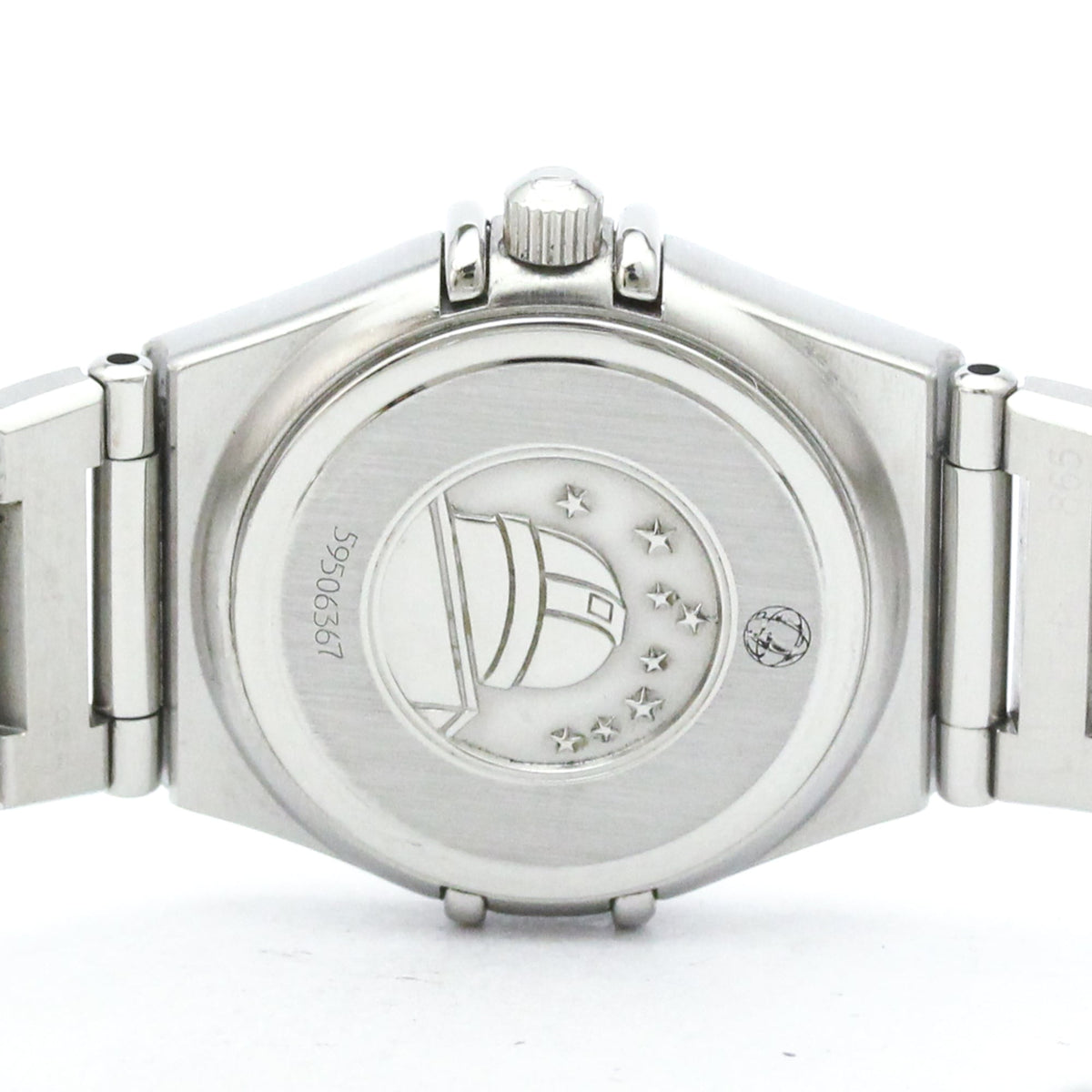 Omega Constellation Quartz Stainless Steel With Diamond Bezel And Markers Watch (Pre-Owned)