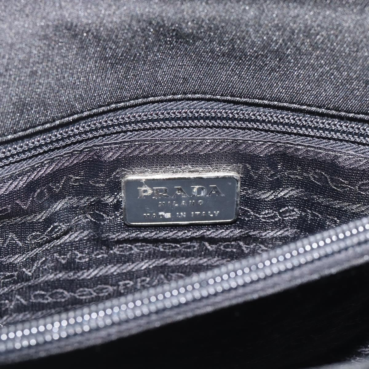 Prada Vintage Patent Leather Black Patent_Leather Handbag (Pre-Owned)