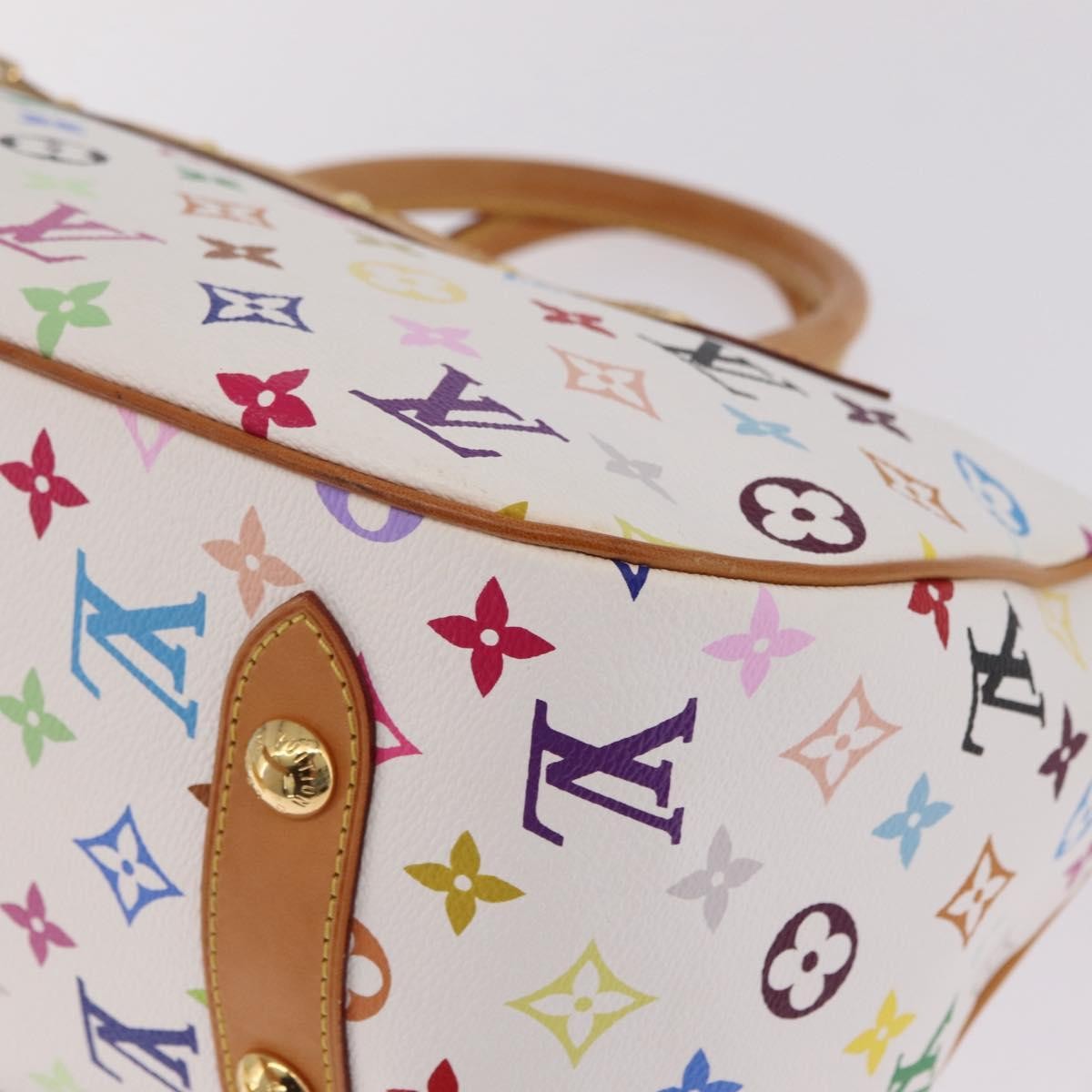Louis Vuitton Rita Monogram Multicolor White Canvas Handbag (Pre-Owned)