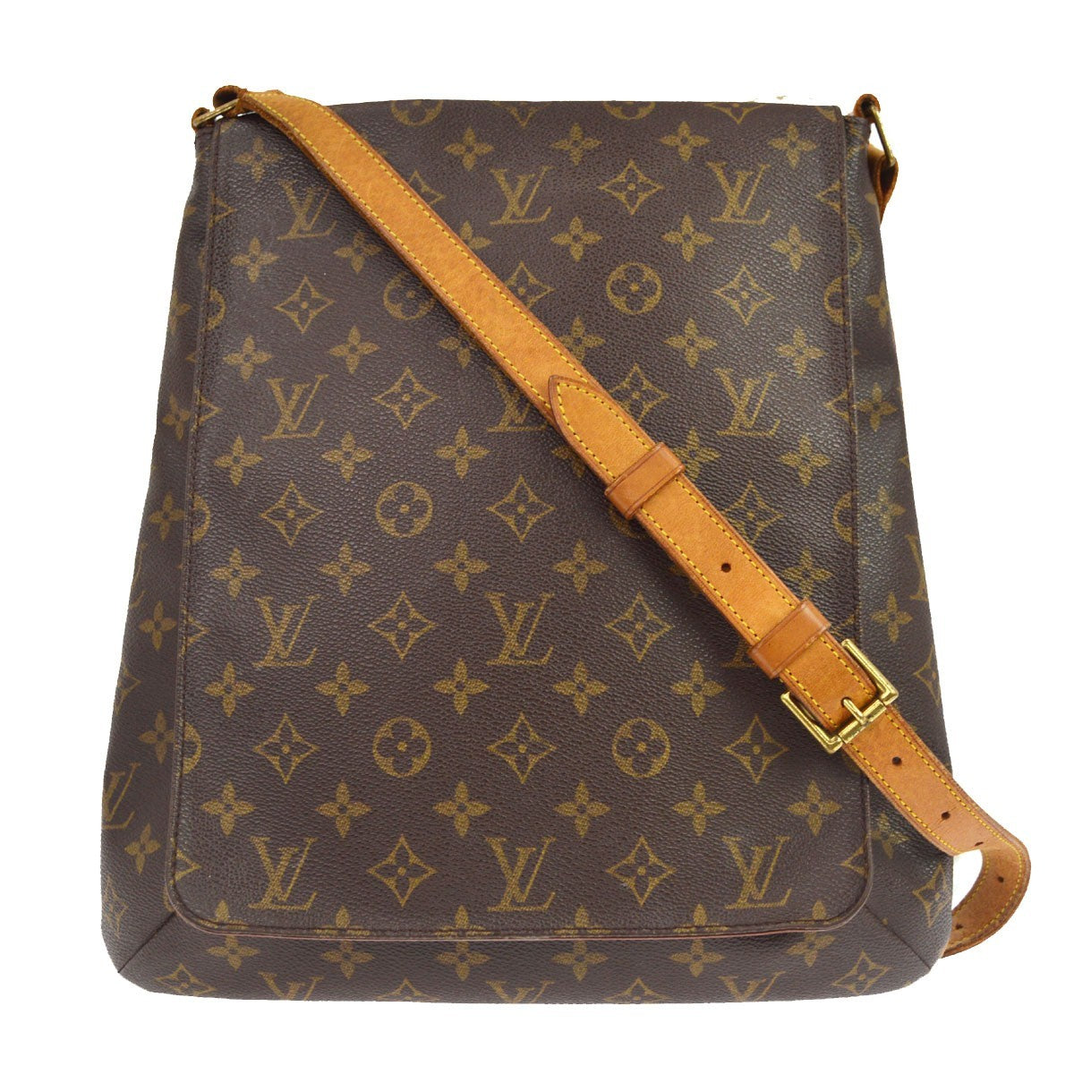 Louis Vuitton Musette Monogram Canvas Brown Canvas Shoulder Bag Bag (Pre-Owned)