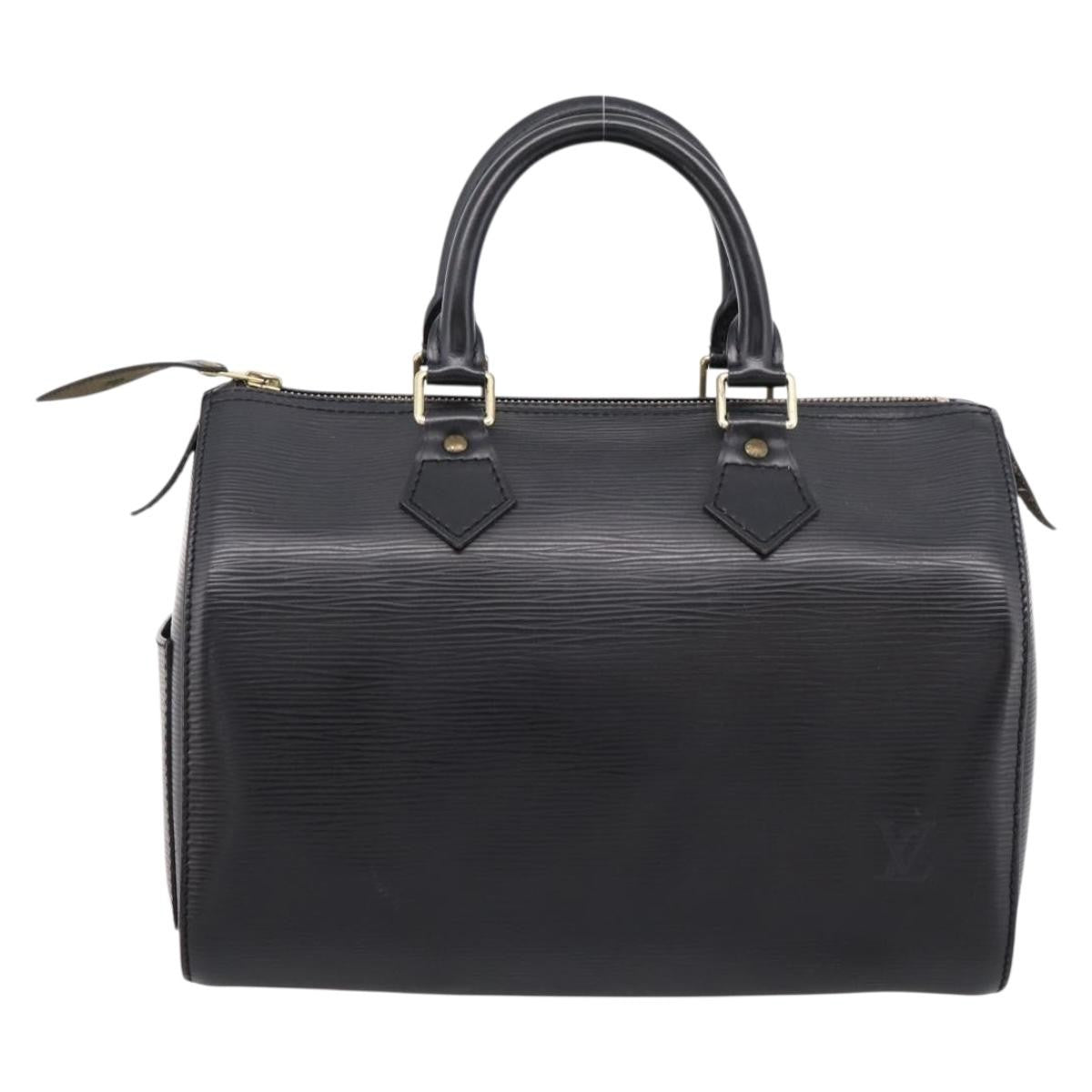 Louis Vuitton Speedy Epi Leather Black Leather Handbag (Pre-Owned)