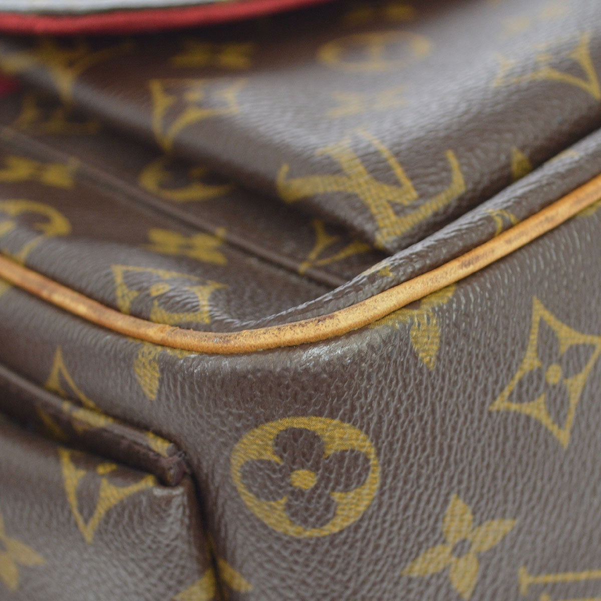 Louis Vuitton Excentri-Cite Monogram Canvas Brown Canvas Handbag (Pre-Owned)