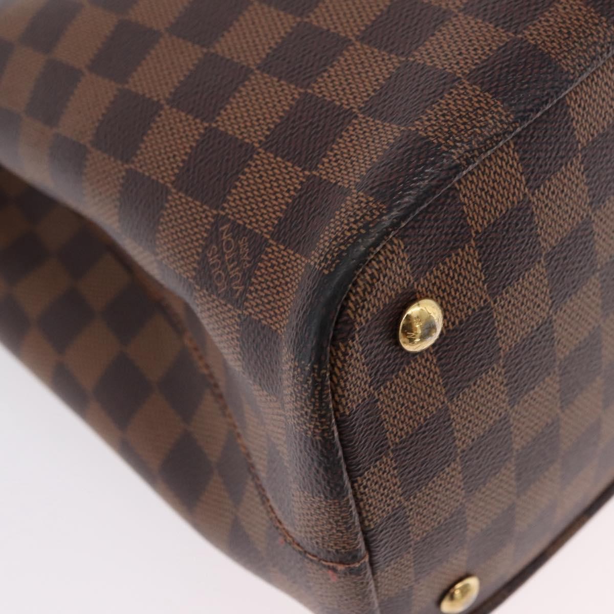 Louis Vuitton Kensington Damier Brown Canvas Handbag (Pre-Owned)