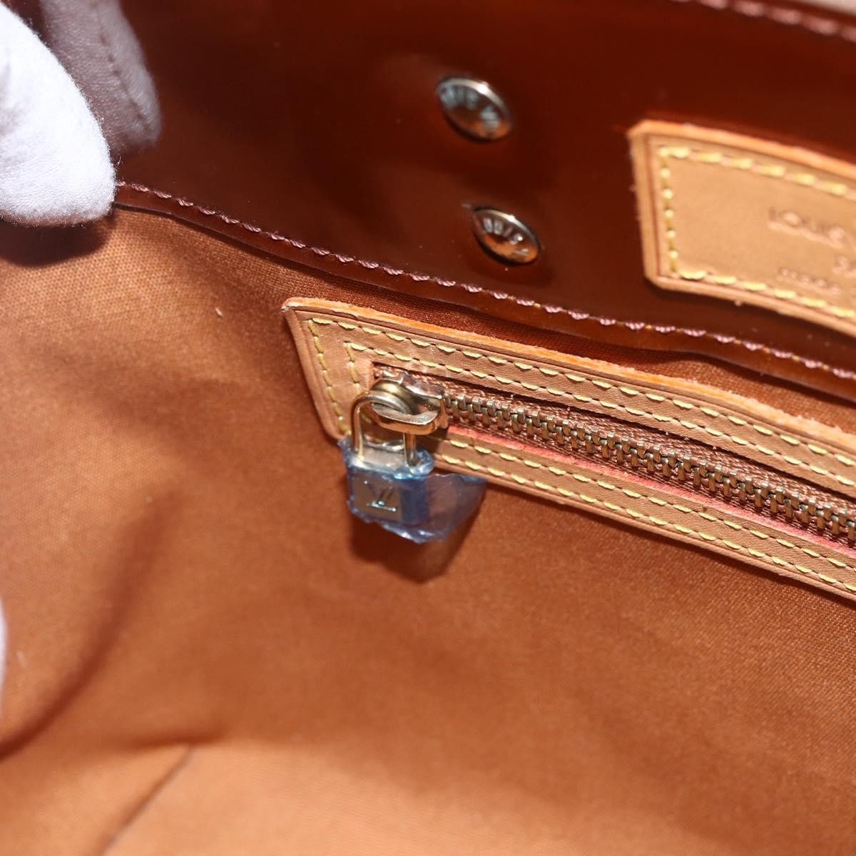 Louis Vuitton Reade Monogram Vernis Brown Patent_Leather Handbag (Pre-Owned)