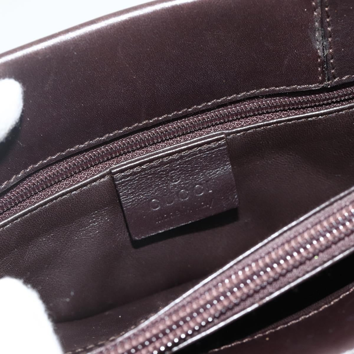 Gucci Vintage Leather Brown Leather Handbag (Pre-Owned)