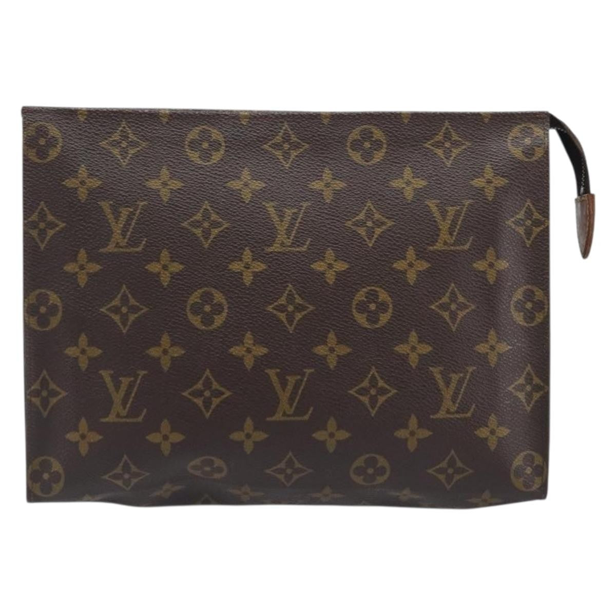 Louis Vuitton Toiletry Pouch Monogram Canvas Brown Canvas Clutche & Pouche Bag (Pre-Owned)