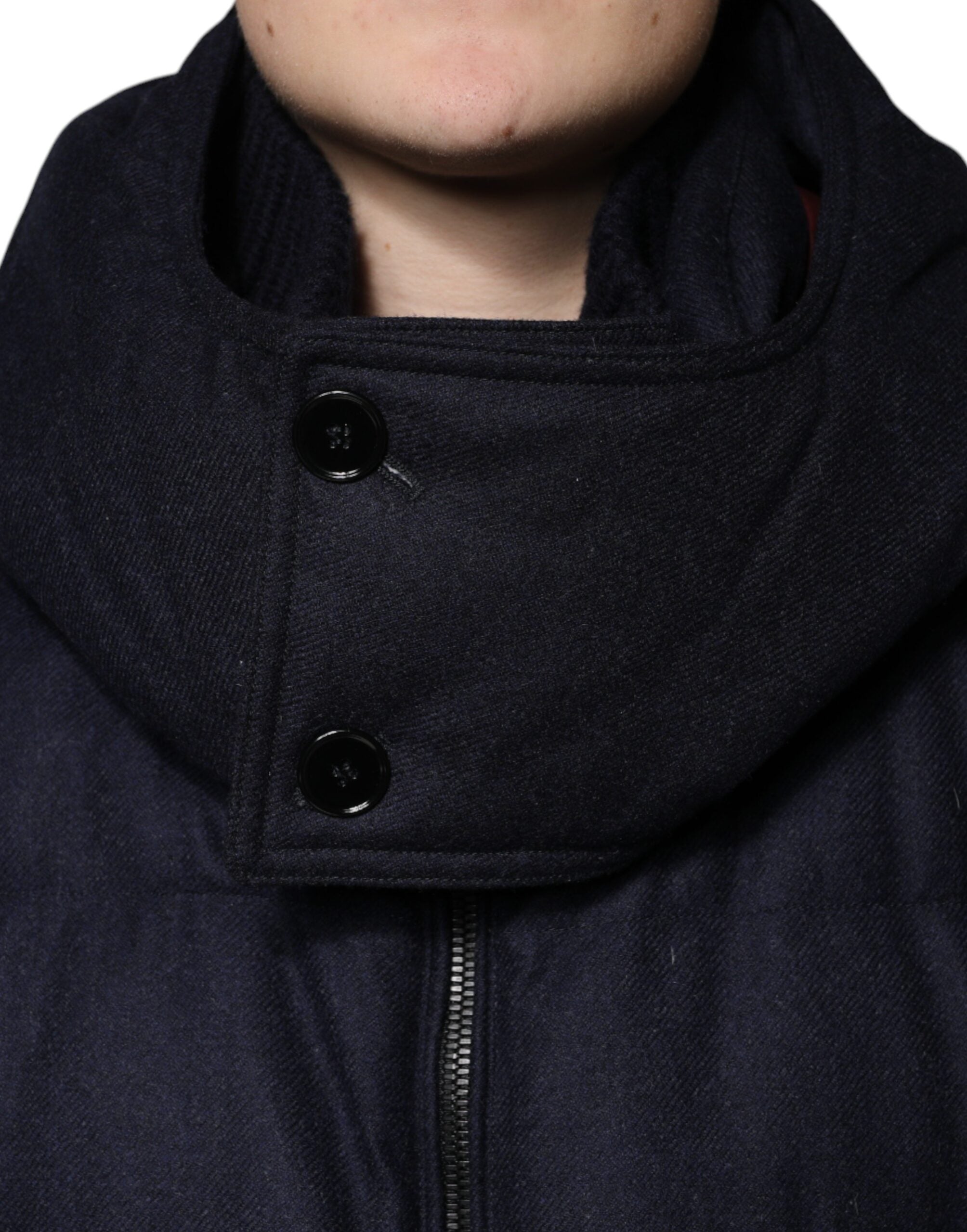 Dolce & Gabbana Black Nylon Hooded Puffer Men Coat Men's Jacket