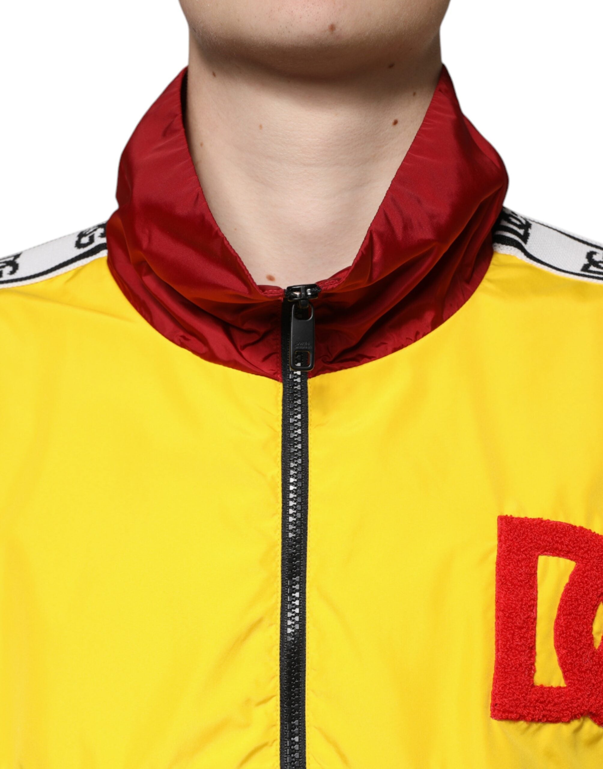 Dolce & Gabbana Multicolor Patchwork Men Full Zip Men's Sweater