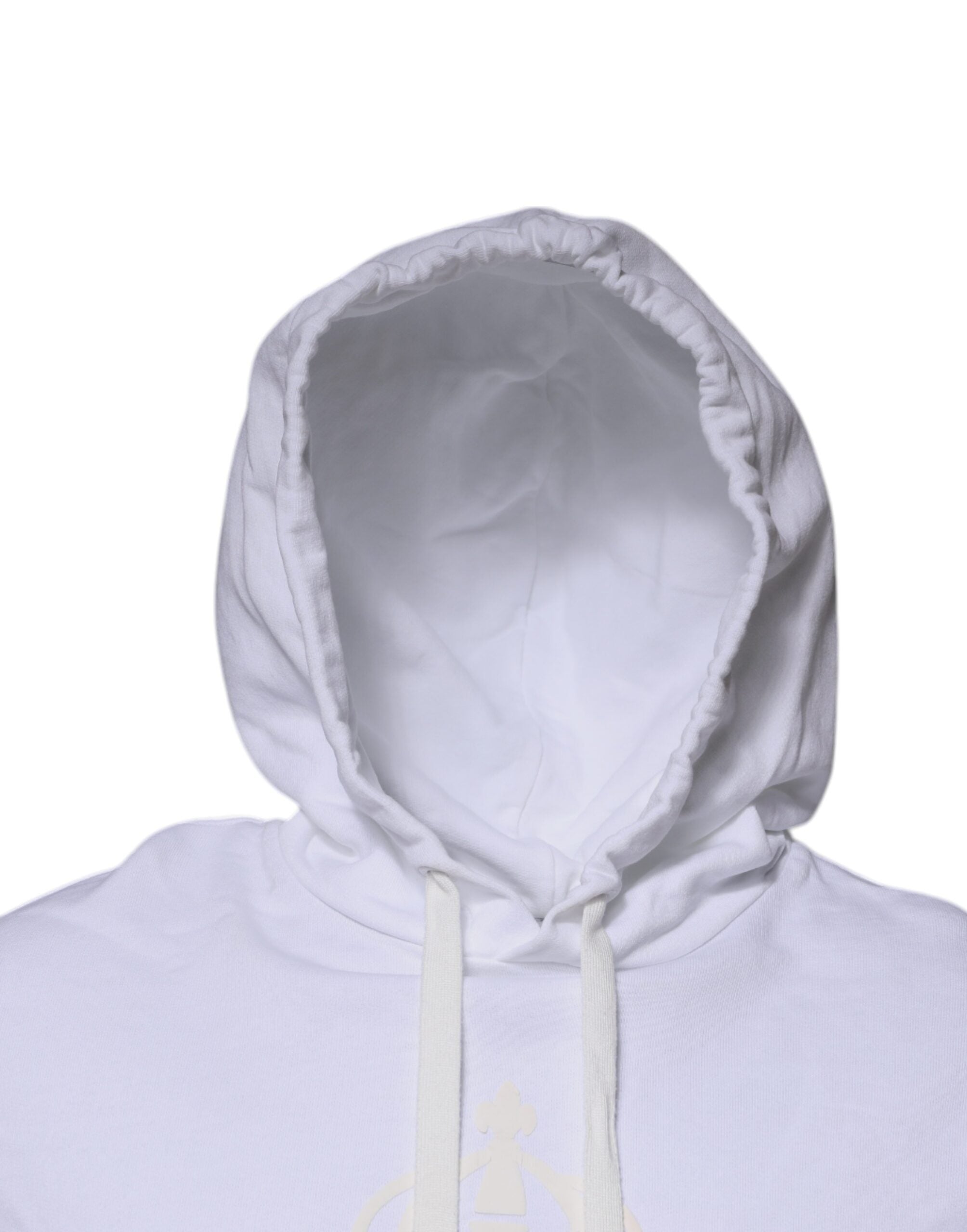 Dolce & Gabbana White Logo Hooded Pullover Sweatshirt Men's Sweater (Pre-Owned)