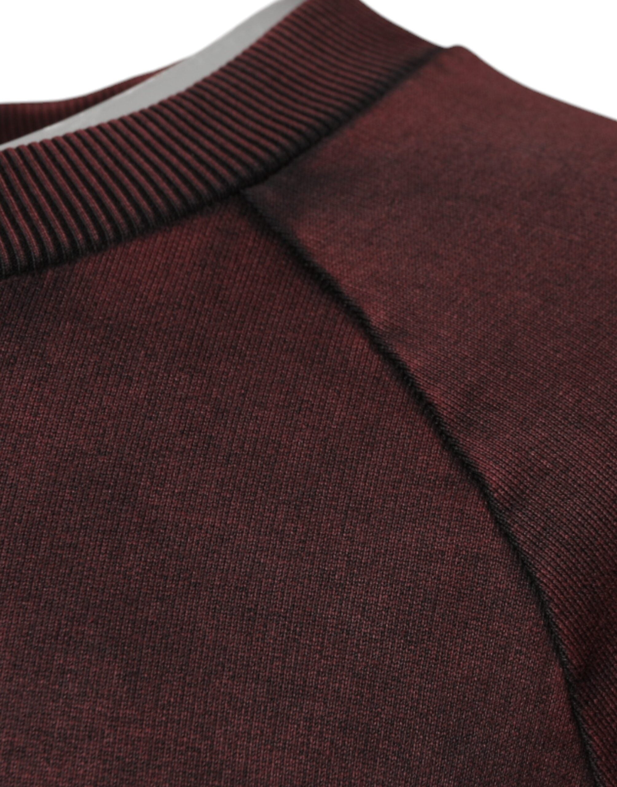 Dolce & Gabbana Brown Logo Cotton Crew Neck Pullover Men's Sweater