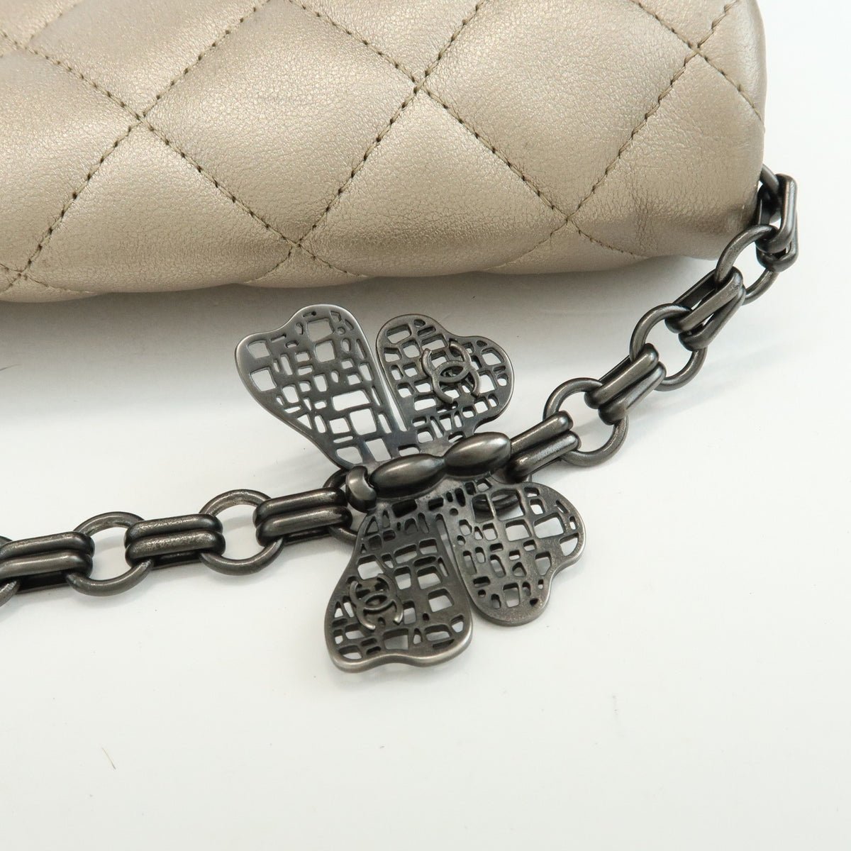 Chanel Butterfly Chain Clutch Quilted Lambskin Other Leather Clutche & Pouche Bag (Pre-Owned)