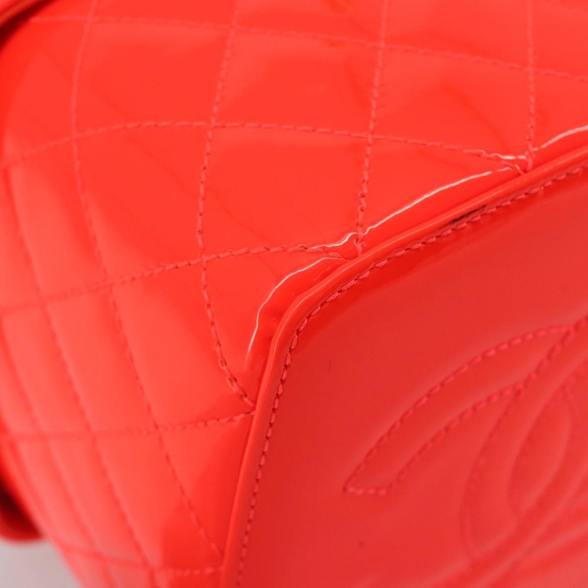 Chanel Makeup Case Minaudiere Quilted Patent Red Patent_Leather Clutche & Pouche Bag (Pre-Owned)