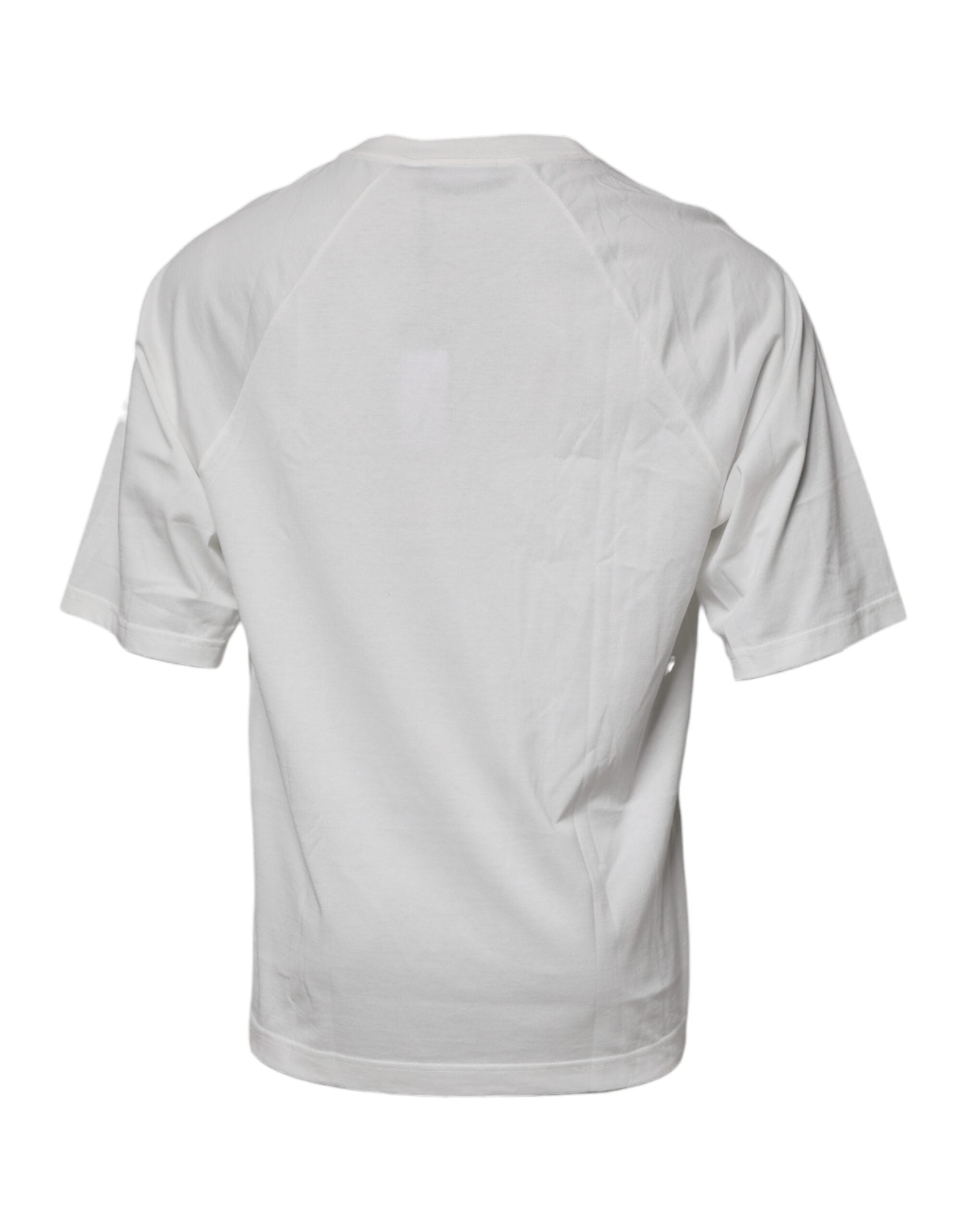 Dolce & Gabbana White DG Sport Crew Neck Short Sleeve Men's T-shirt