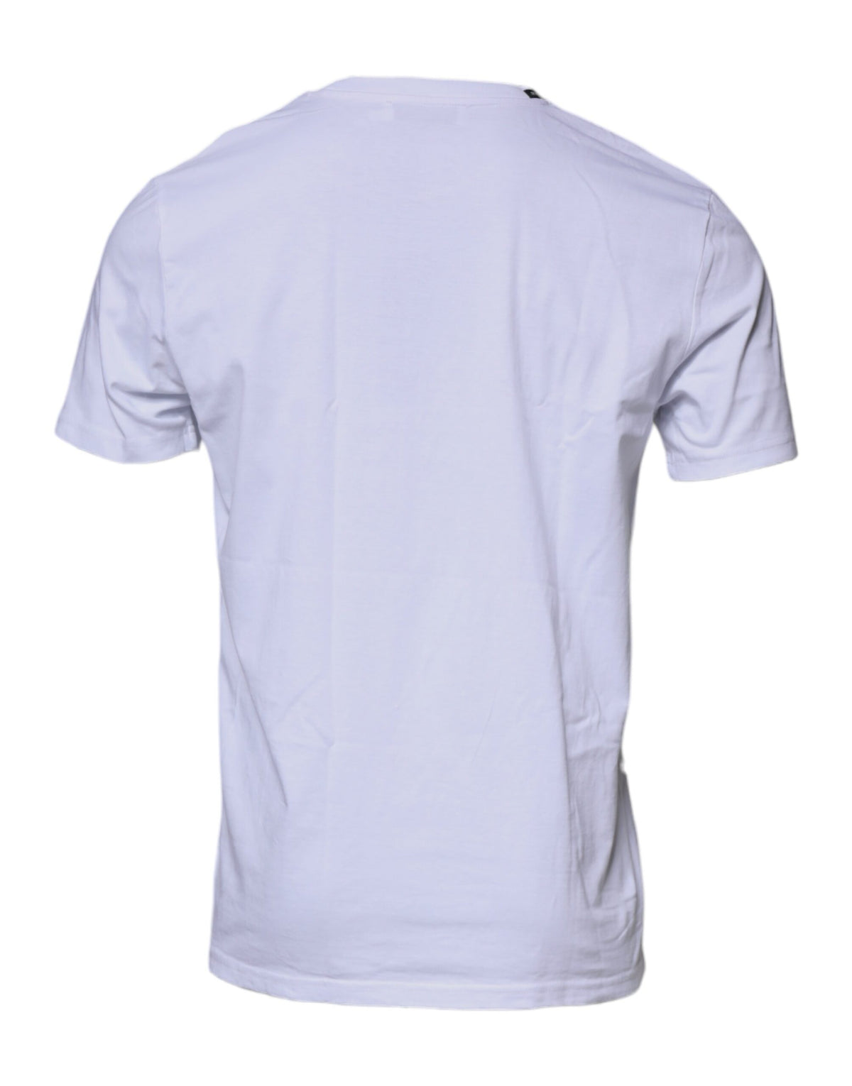 Dolce & Gabbana White Red Leopard Cotton Crew Neck Men's T-shirt