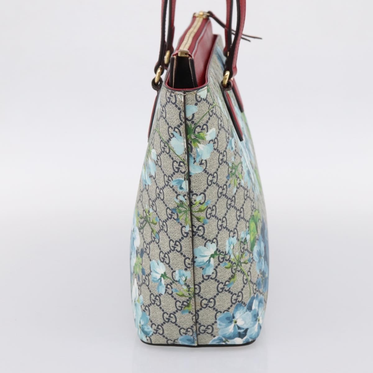 Gucci Linea A Convertible Blooms Print Gg Coated Canvas Multicolour Canvas Tote Bag Bag (Pre-Owned)