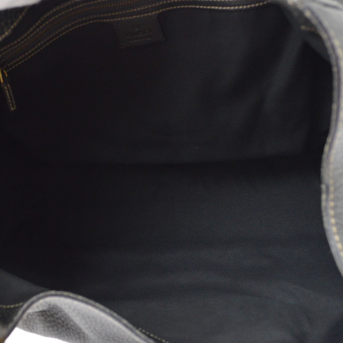 Gucci New Pelham Tote Leather Black Leather Handbag (Pre-Owned)
