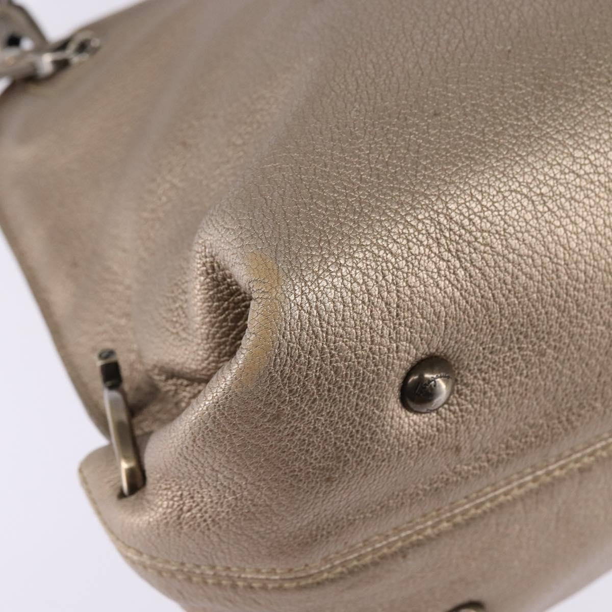 Salvatore Ferragamo Sofia Satchel Leather Beige Leather Bag (Pre-Owned)