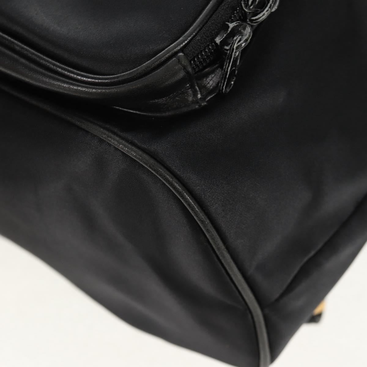 Valentino Garavani Backpack Nylon Black Nylon Backpack Bag (Pre-Owned)