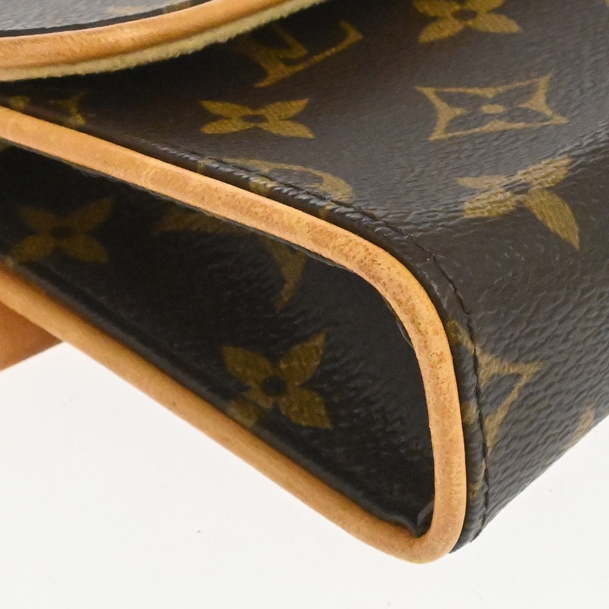 Louis Vuitton Florentine Monogram Brown Canvas Clutche & Pouche Bag (Pre-Owned)