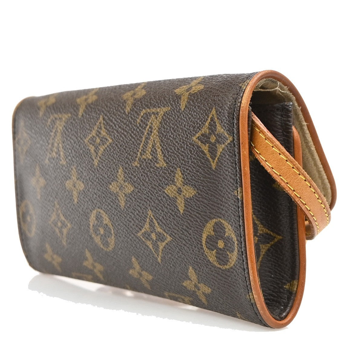 Louis Vuitton Twin Monogram Canvas Brown Canvas Clutche & Pouche Bag (Pre-Owned)