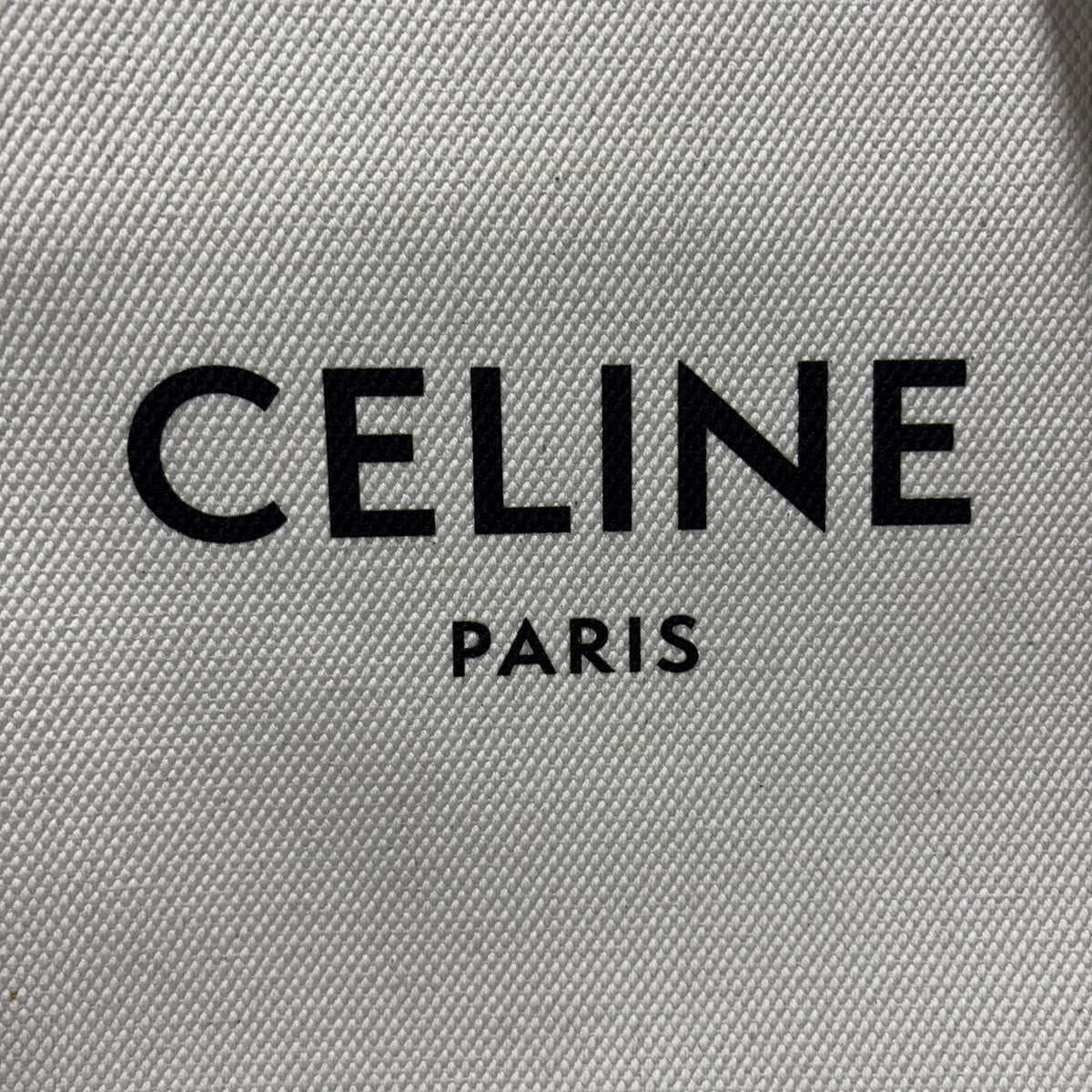 Celine Vertical Cabas Canvas With Leather White Canvas Tote Bag Bag (Pre-Owned)