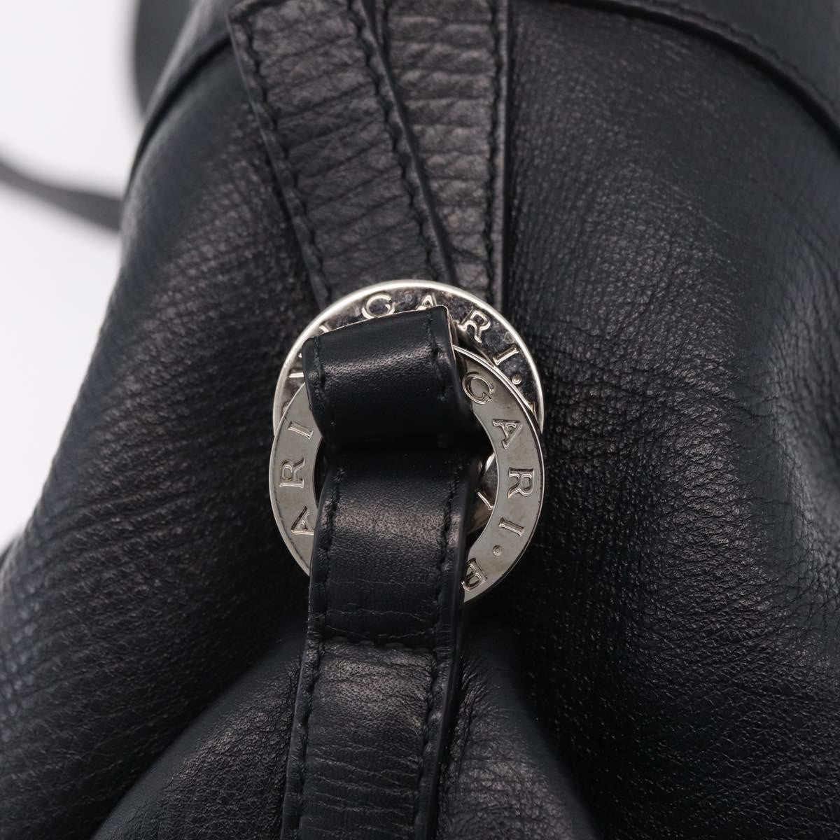 Bvlgari Chandra Hobo Leather Black Leather Shoulder Bag Bag (Pre-Owned)