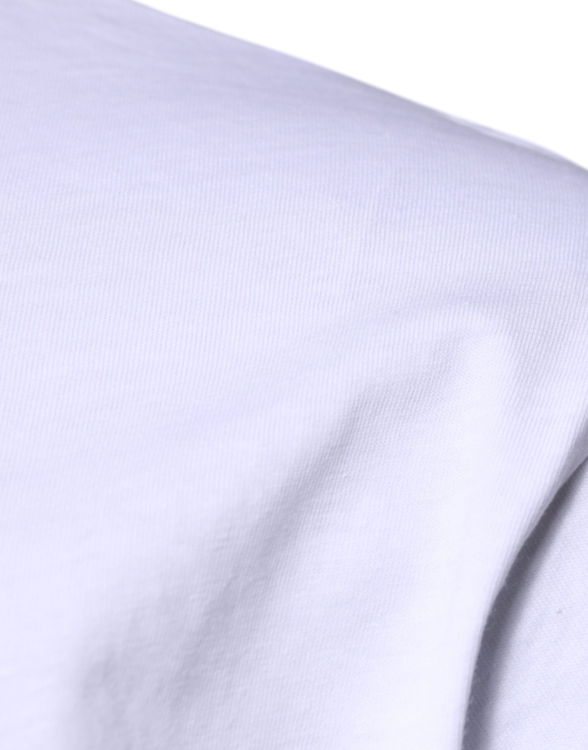 Dolce & Gabbana White DG Logo Cotton Crew Neck Men's T-shirt