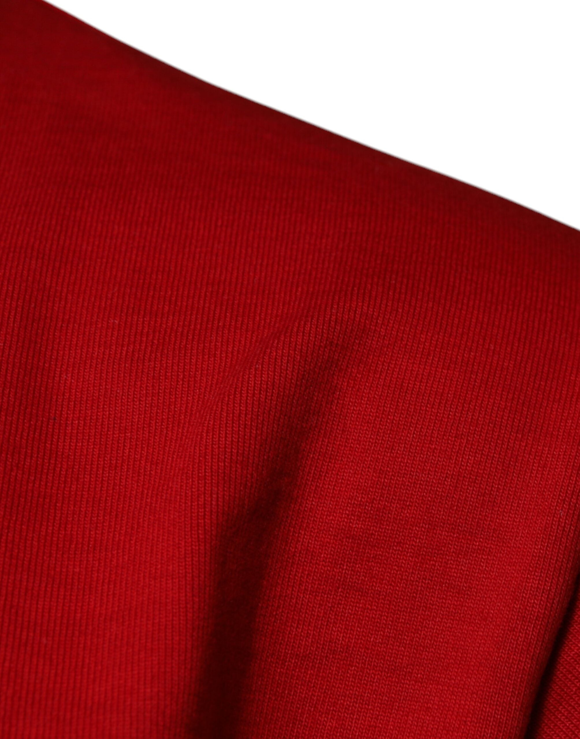 Dolce & Gabbana Red DG Eye Cotton Crew Neck Men's T-shirt