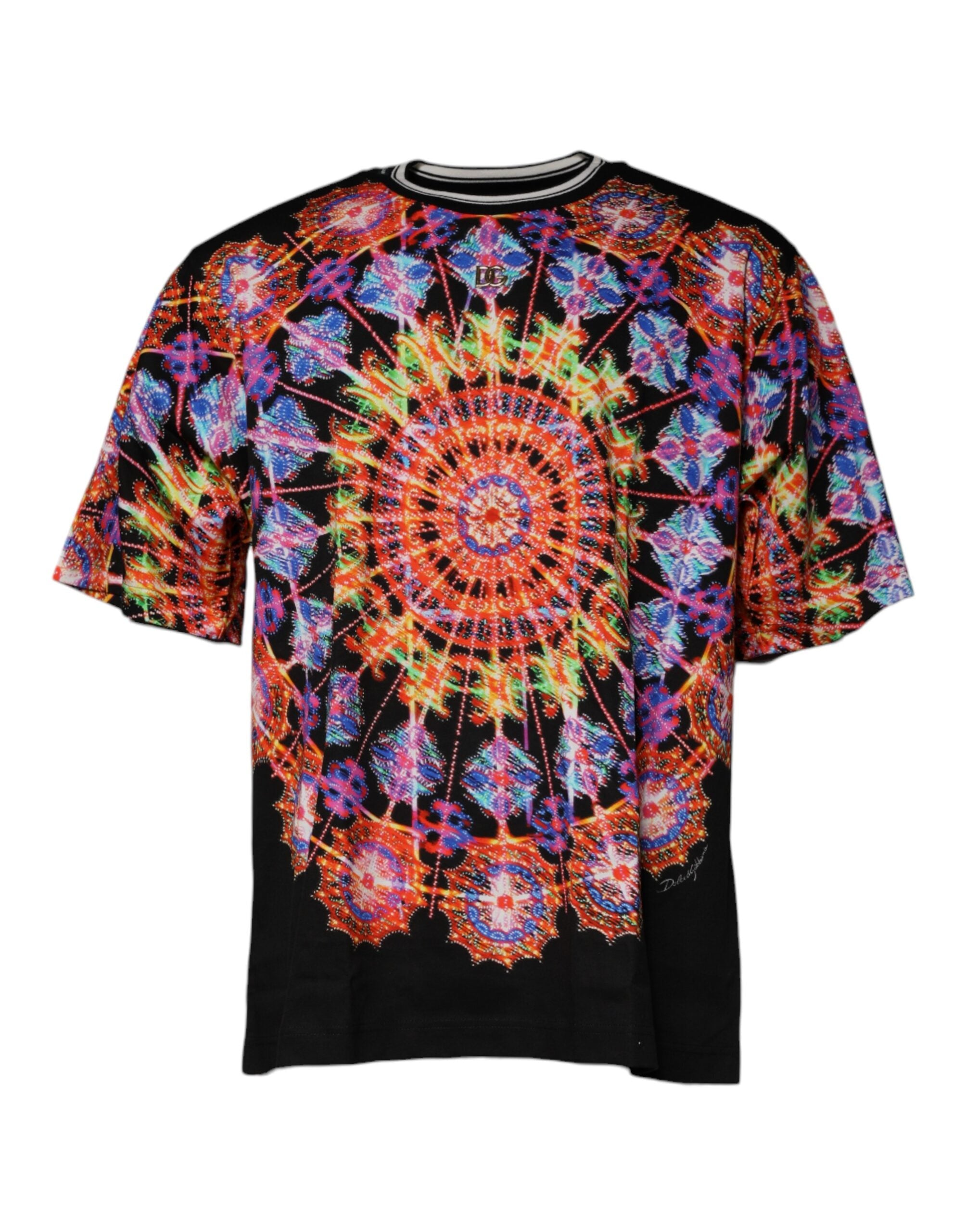 Dolce & Gabbana Multicolor Kaleidoscope Men Short Sleeves Men's T-shirt