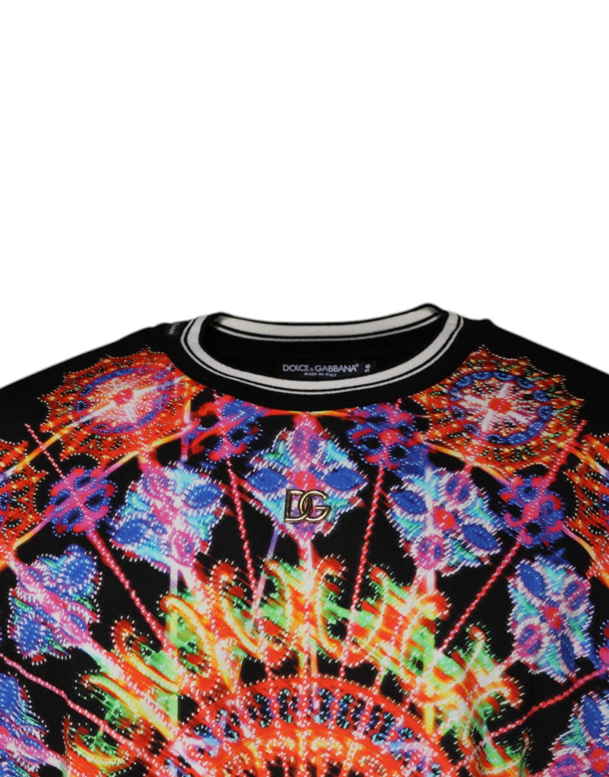 Dolce & Gabbana Multicolor Kaleidoscope Men Short Sleeves Men's T-shirt