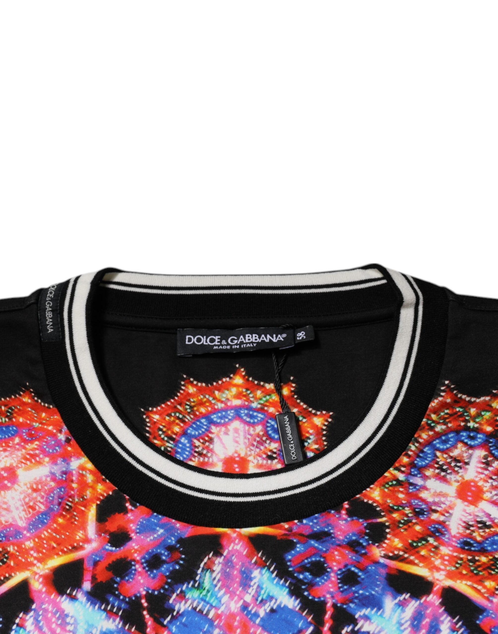 Dolce & Gabbana Multicolor Kaleidoscope Men Short Sleeves Men's T-shirt