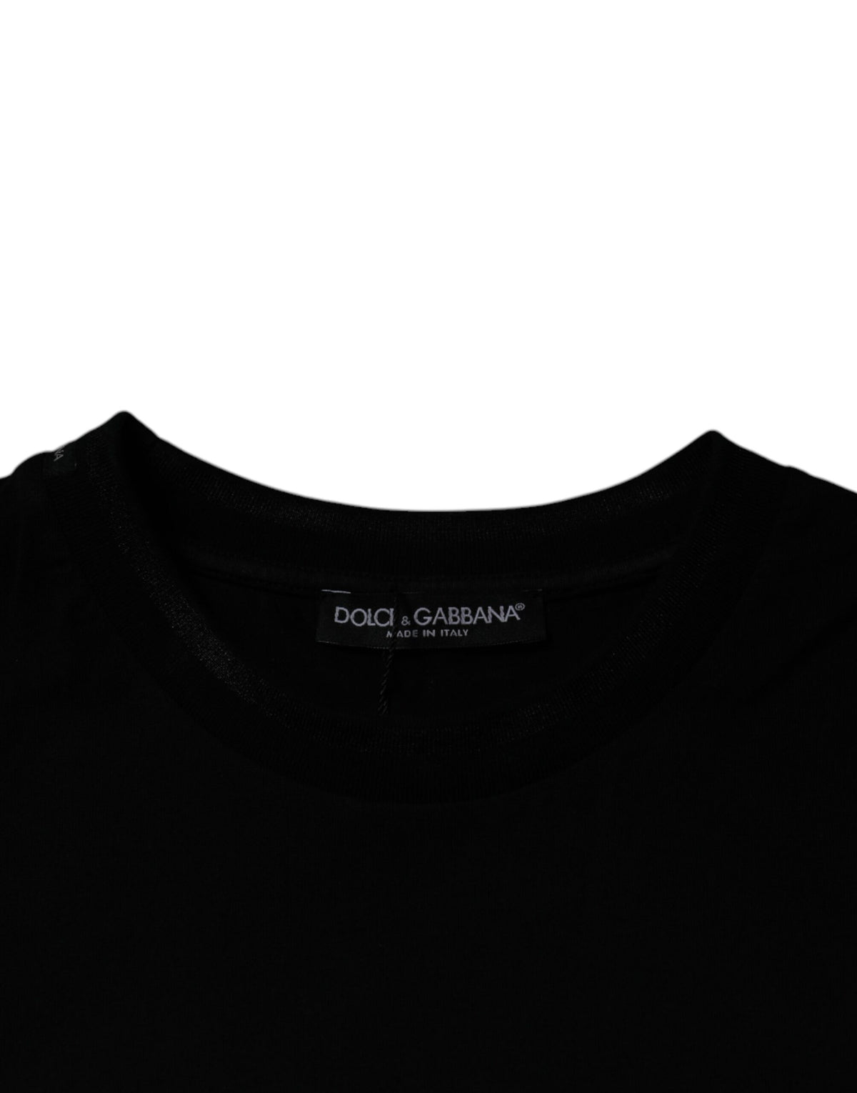 Dolce & Gabbana Black Crew Neck Short Sleeve Men's T-shirt