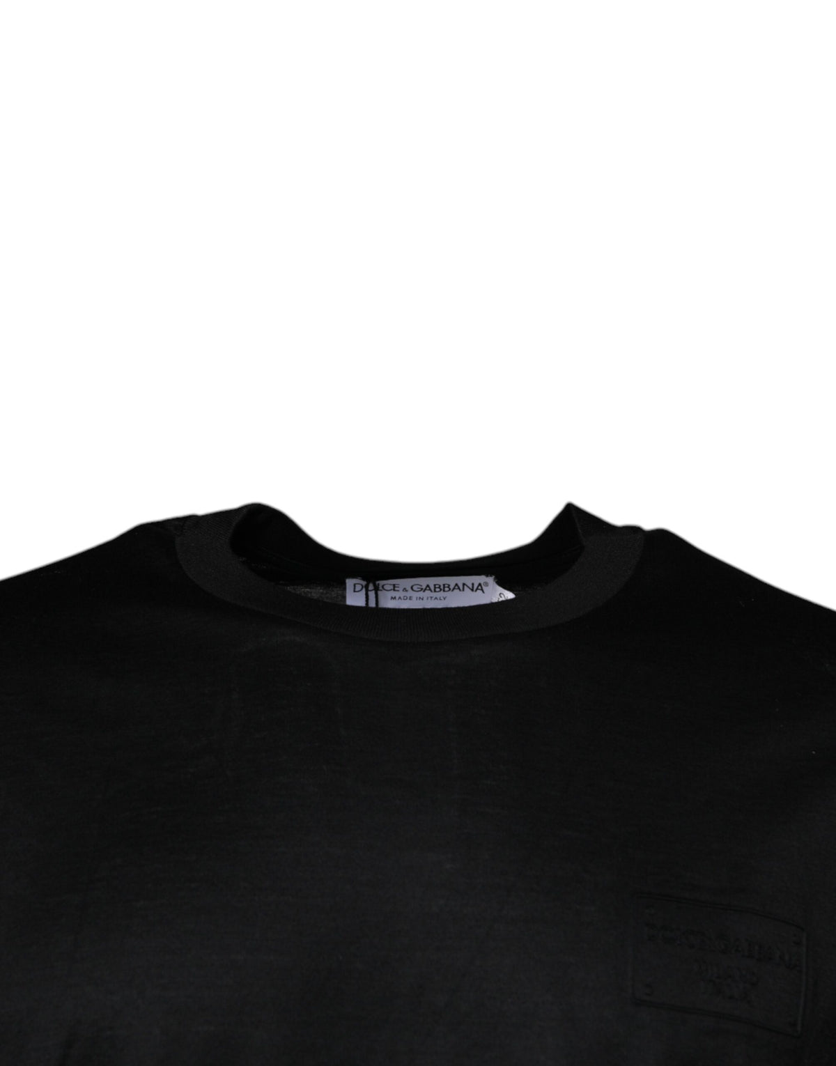 Dolce & Gabbana Black Crew Neck Short Sleeve Men's T-shirt