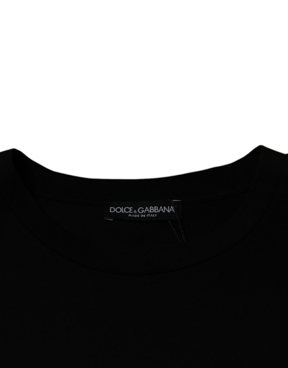 Dolce & Gabbana Black Crew Neck Short Sleeve Men's T-shirt