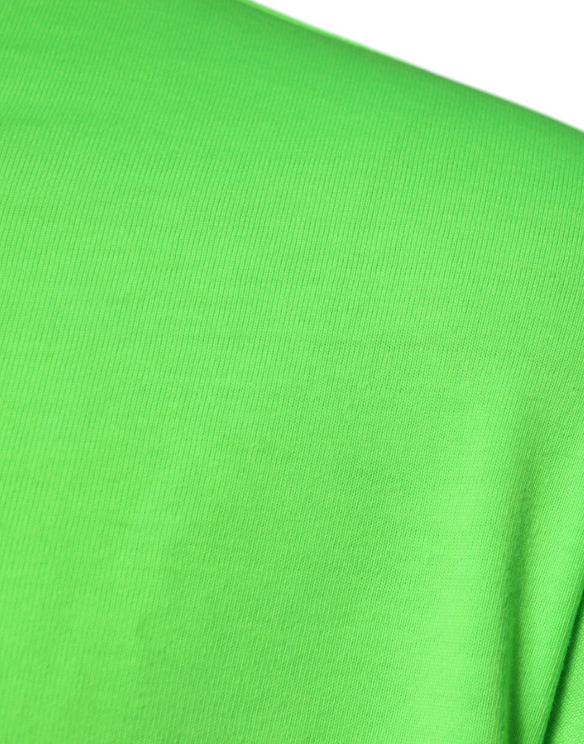 Dolce & Gabbana Green DG Logo Cotton Crew Neck Men's T-shirt