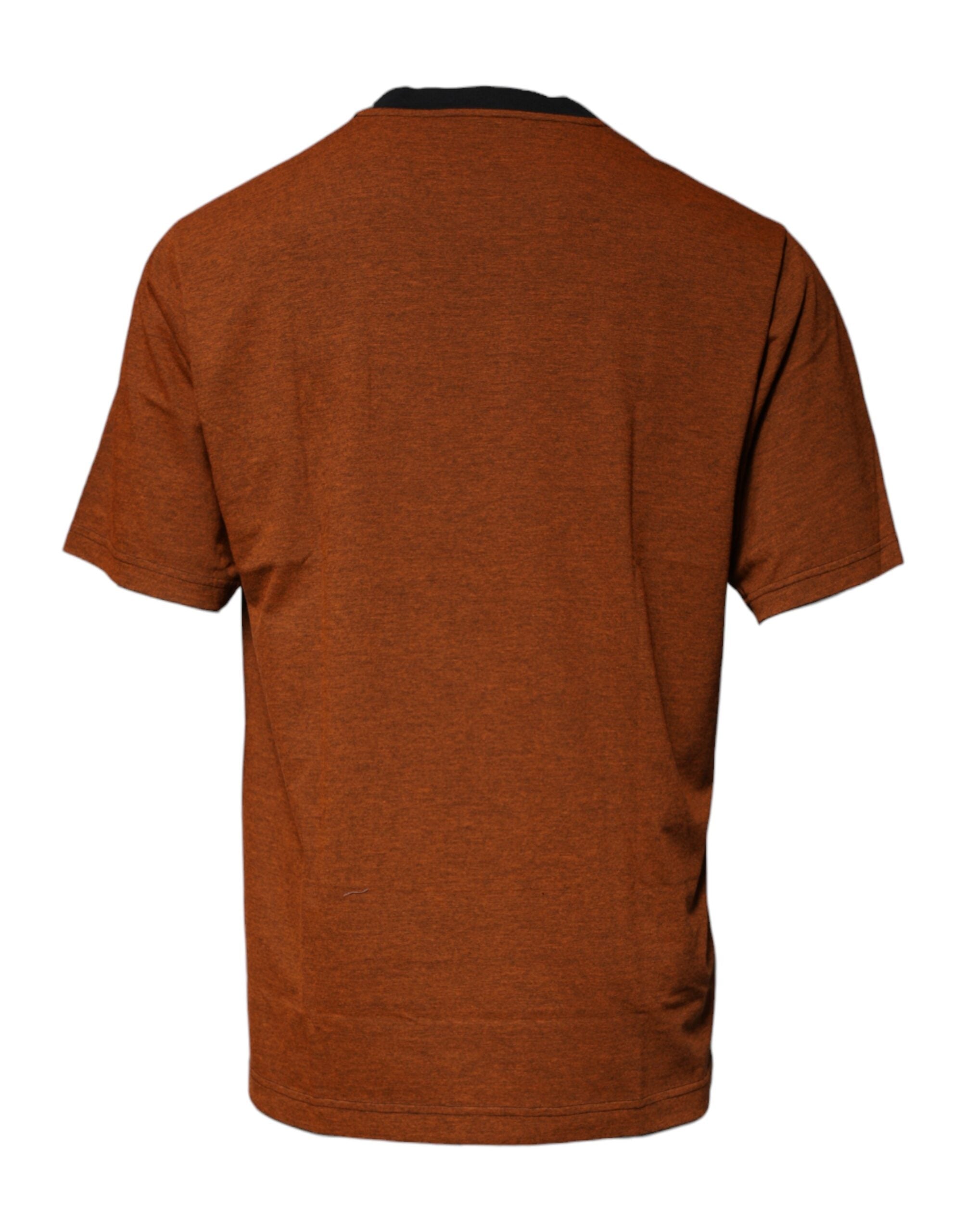 Dolce & Gabbana Brown DG Logo Cotton Crew Neck Men's T-shirt