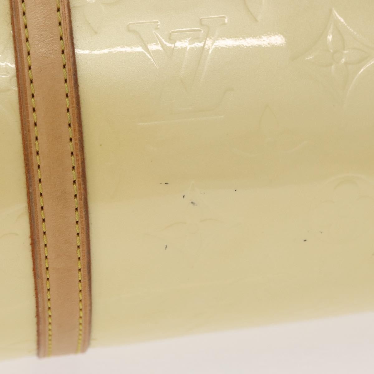 Louis Vuitton Bedford Monogram Vernis Beige Patent_Leather Handbag (Pre-Owned)
