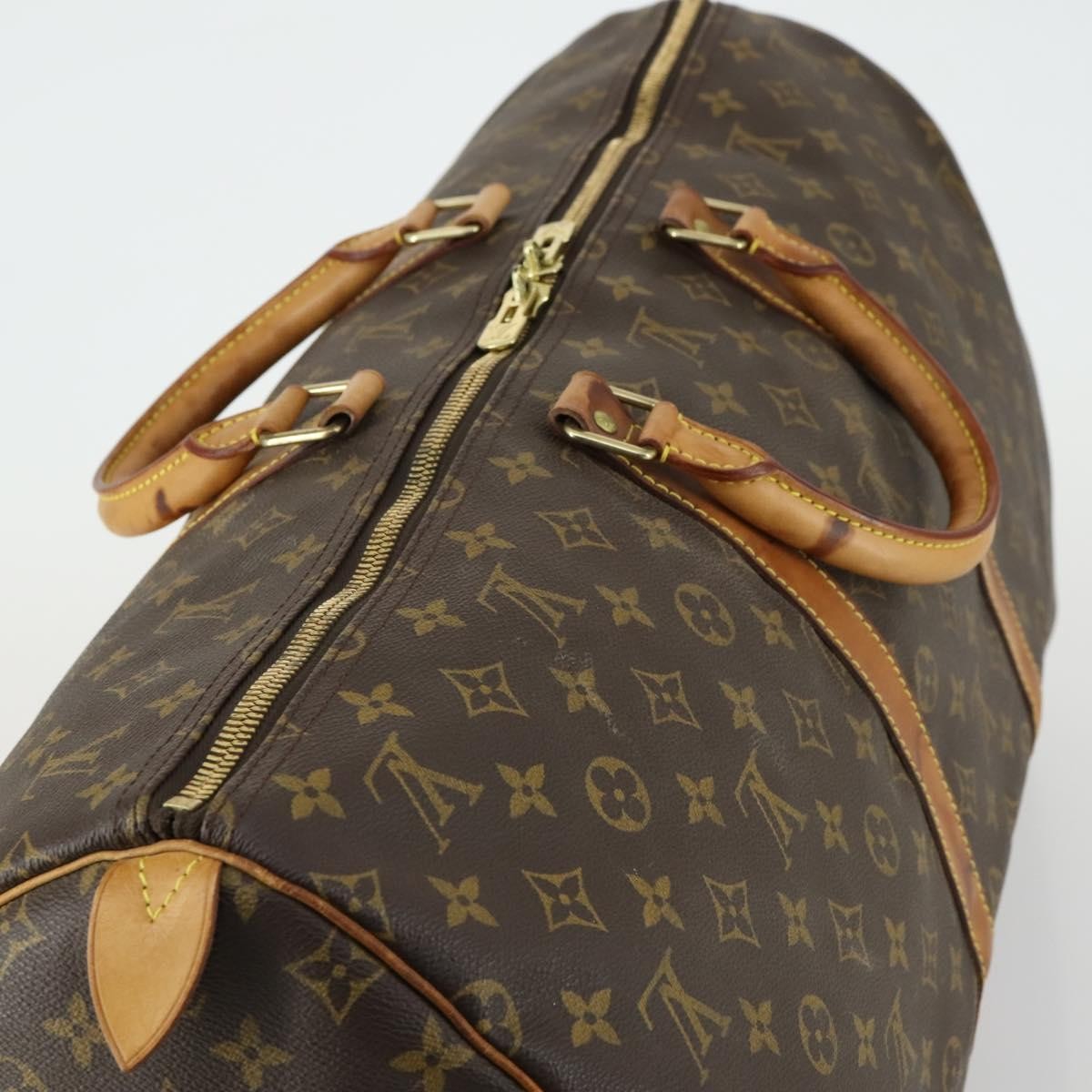 Louis Vuitton Keepall Monogram Canvas Brown Canvas Travel Bag Bag (Pre-Owned)