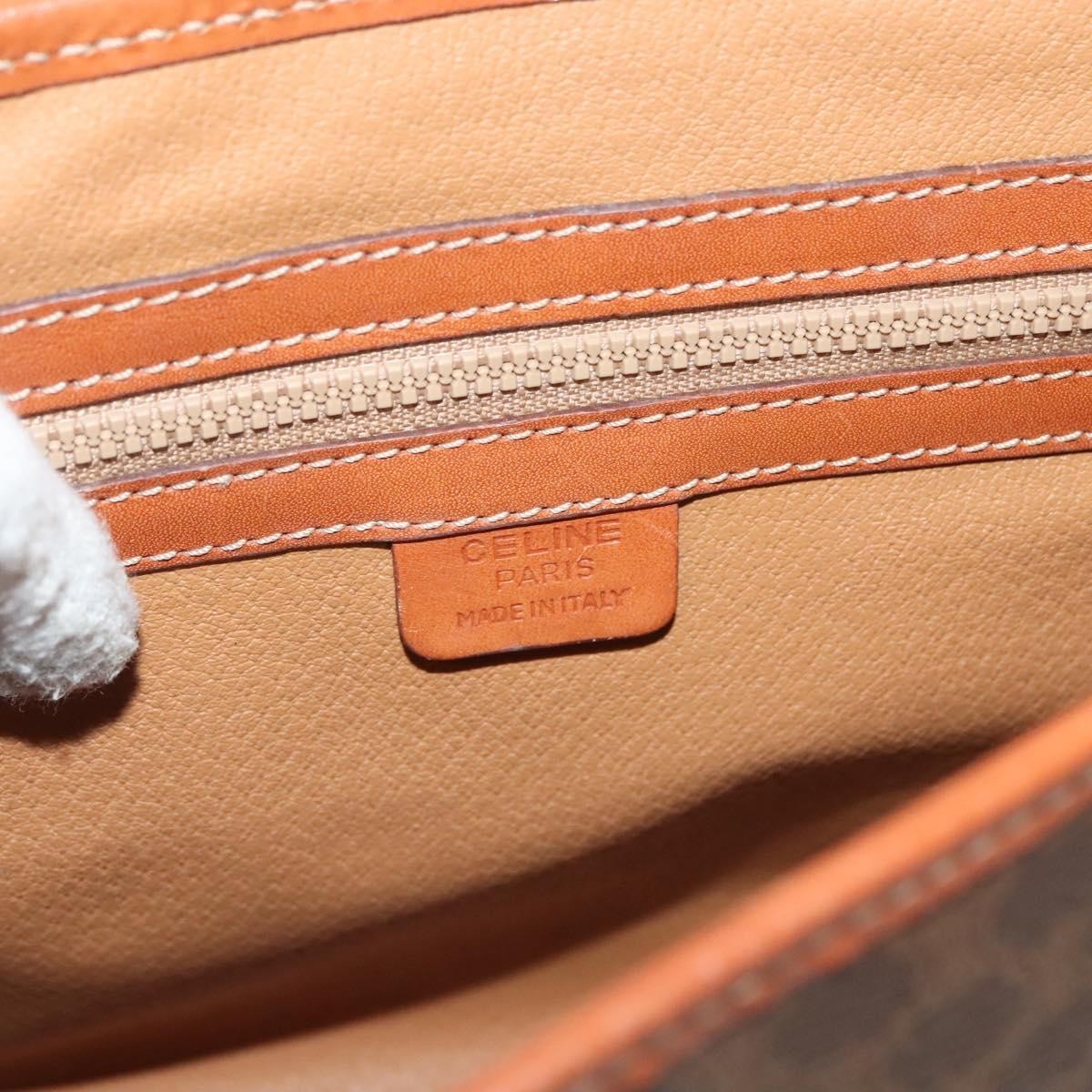 Celine Triomphe Vintage Macadam Canvas Brown Canvas Bag (Pre-Owned)