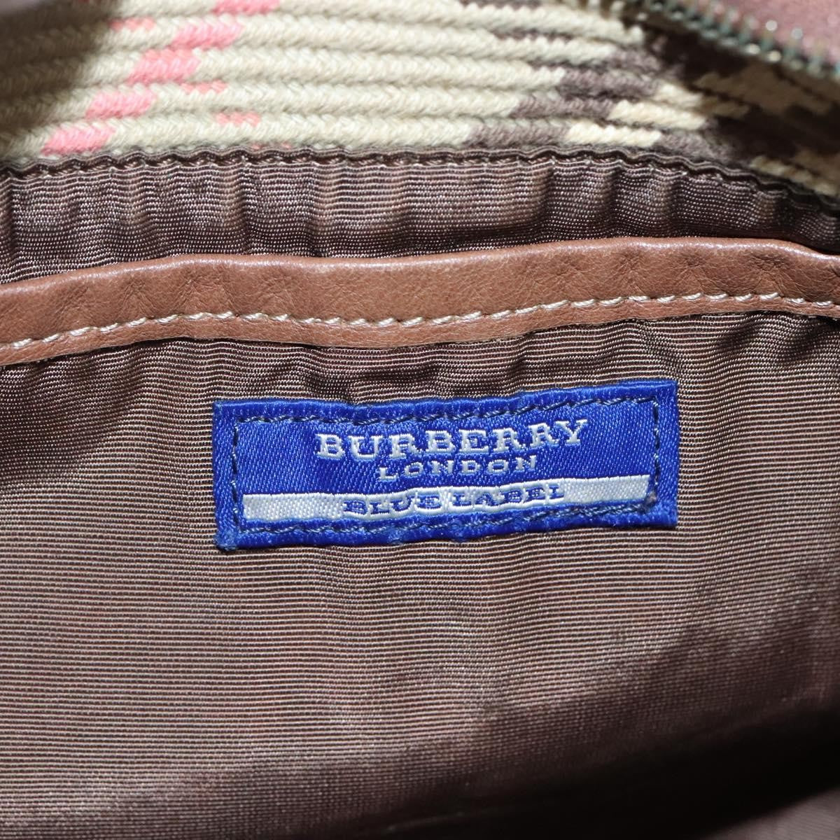 Burberry Blue Label Canvas Beige Canvas Shoulder Bag Bag (Pre-Owned)