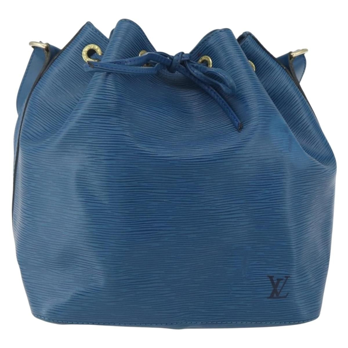 Louis Vuitton Petit Noe Epi Leather Blue Leather Shoulder Bag Bag (Pre-Owned)