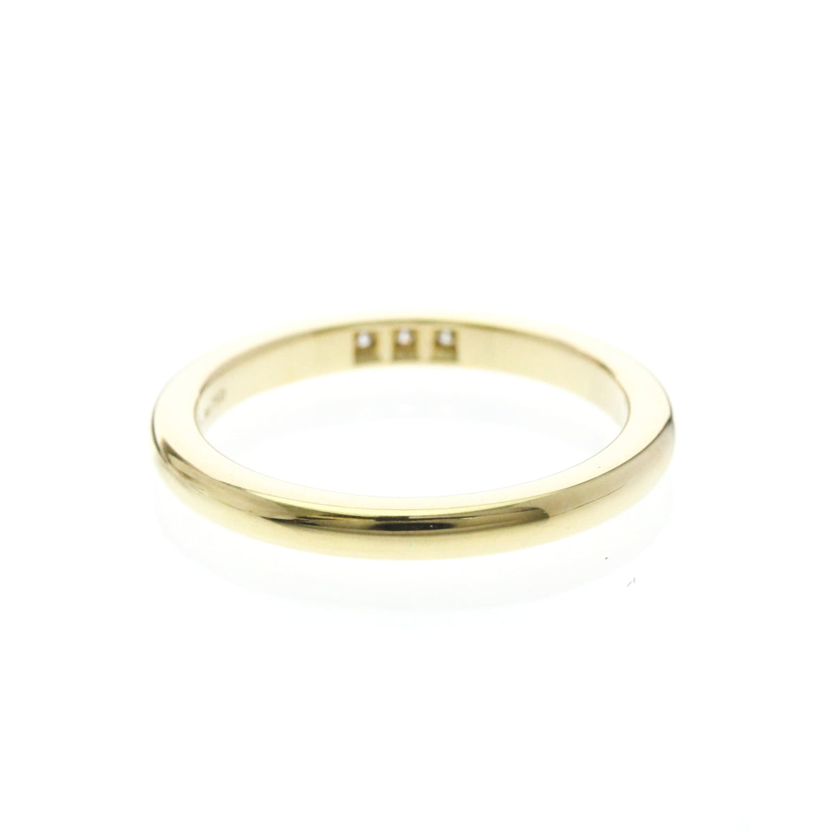 Tiffany & Co. Forever Band 18K Yellow Gold With Diamond Gold Yellow_Gold Ring Jewelry (Pre-Owned)