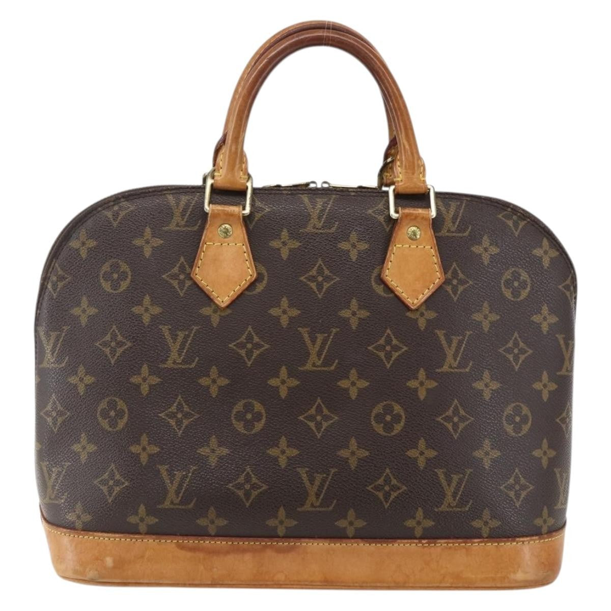 Louis Vuitton Alma Monogram Canvas Brown Canvas Handbag (Pre-Owned)