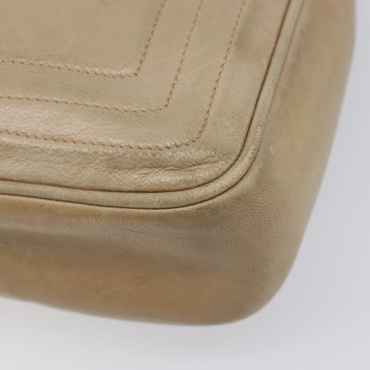 Chanel Vintage Cc Tassel Camera Lambskin Beige Leather Shoulder Bag Bag (Pre-Owned)