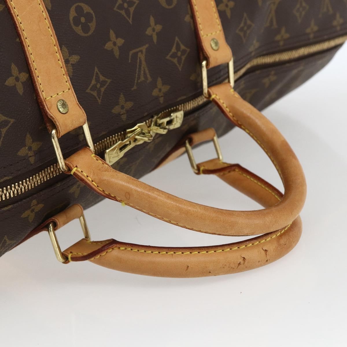 Louis Vuitton Keepall Monogram Canvas Brown Canvas Travel Bag Bag (Pre-Owned)
