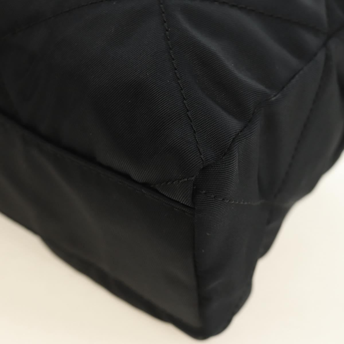 Prada Re-Edition 1995 Chain Tote Quilted Re-Nylon Black Nylon Shoulder Bag Bag (Pre-Owned)