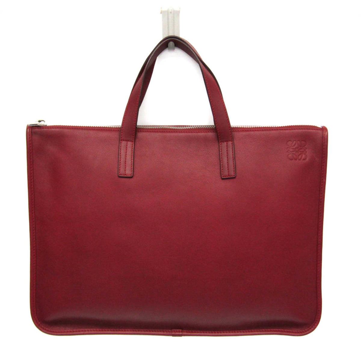 Loewe Toledo Leather Red Leather Briefcase Bag (Pre-Owned)