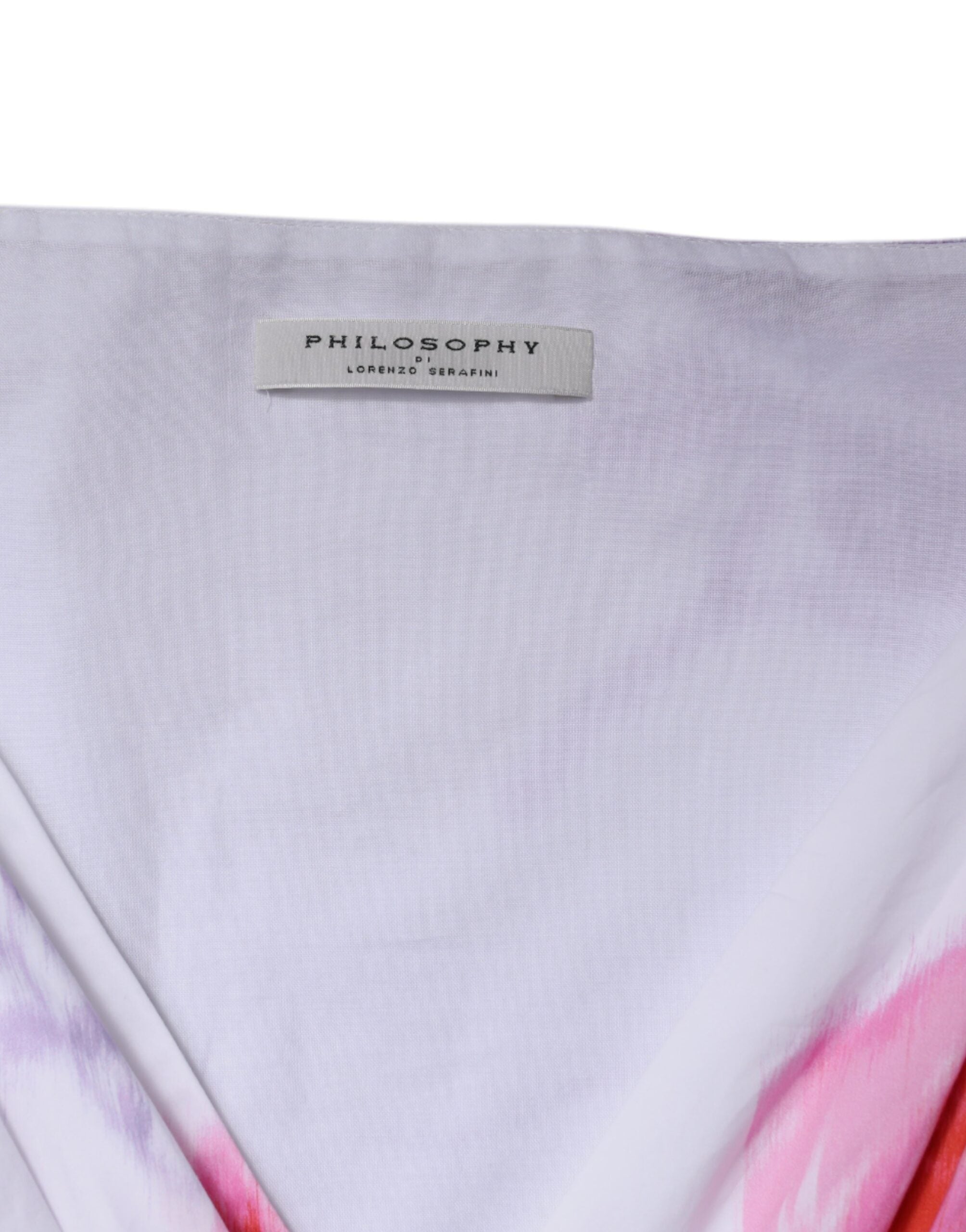 Philosophy White Floral Cotton Maxi Women's Dress