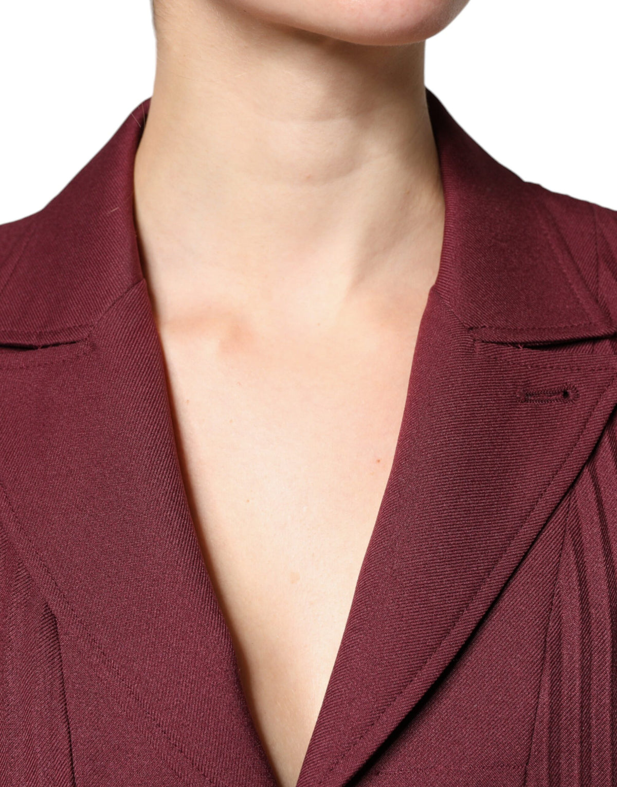 Philosophy Maroon Belted Button Down Women's Dress (Pre-Owned)